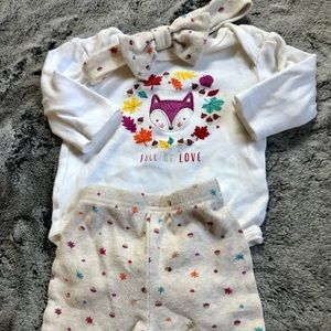 Three piece - cute fox outfit!